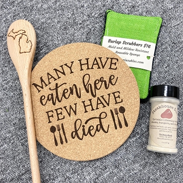 Many Have Eaten Here Few Have Died Funny Cork Trivet Hot Pad