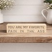 Favorite pain in the ass mini block sign 