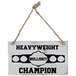 Heavyweight Bullshit Champion Funny Sarcastic Award Sign - Multiple Sizes 