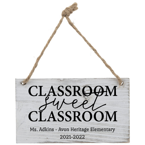  Personalized Classroom Sweet Classroom Sign Gift - Multiple Sizes 