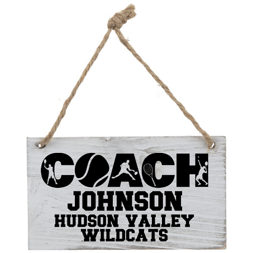 Personalized Tennis Coach Sign - Honor Your Coach with a Custom Tribute 