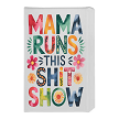 Beautiful Floral Mama Runs This Shit Show Canvas Sign 