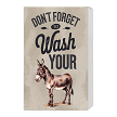 Funny Dont Forget to Wash Your Ass Bathroom Sign Donkey 