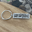 I Have Reached My Daily Limit of People funny sarcastic keychain with optional personalized back 