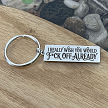 I Really Wish You Would Fuck Off Already funny sarcastic keychain with optional personalized message on the back 