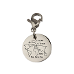 World Tour of Love Personalized Charm Clip On Lobster Clasp 