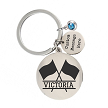 Personalized Color Guard Keychain Custom Name Flag Performance Gift 