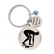 Personalized Swimmer Keychain - Great Swim Parent End of the Season Senior Gift 