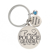 Personalized Proud Police Grandma Keychain 