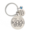 Personalized Proud Police Family Keychain Police Mom Aunt Grandma Gift 