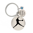  Personalized Softball Pitcher Keychain Team Gift Custom Message 