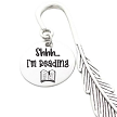 Shhh Im Reading Funny Personalized Bookmark 