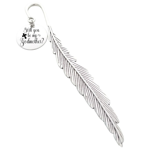  Will You Be My Godmother? Personalized Bookmark - Customizable Back 