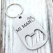 Michigan MI Man Keychain Bottle Opener Personalized Back 