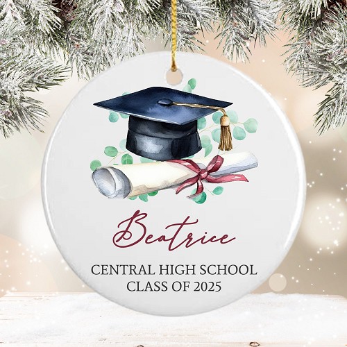 Personalized Graduation Cap and Diploma Ceramic Graduation 