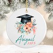 Personalized Graduation Floral Ceramic Graduation 