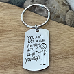Personalized You Ain't Got No Alibi You Ugly Stainless Steel Keychain - Funny Engraved Gift 
