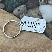 Aunt Like a Mom Only Cooler Keychain - Customizable Back 