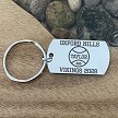 Personalized baseball keychain with player name number school team and graduation year 
