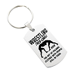 Personalized Wrestling The Art of Folding Clothes With People Still in Them Key Chain 