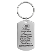 You Are Braver Than You Believe Inspirational Dog Tag Keychain 