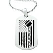 All American Football Player Mens Necklace - Back can be Personalized 