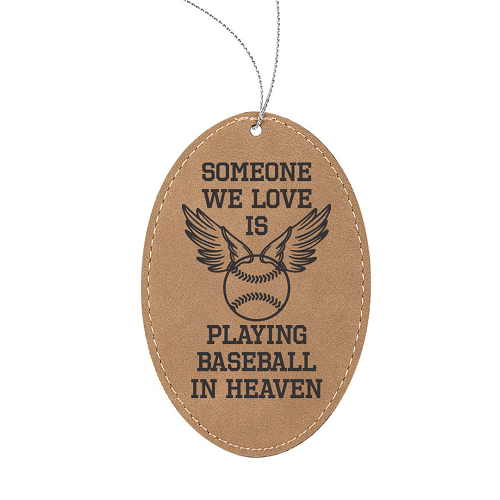  Personalized Someone We Love is Playing Baseball in Heaven Ornament 
