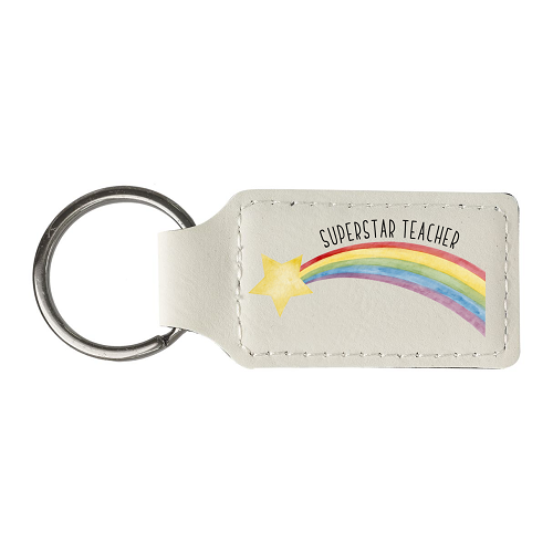 Personalized Superstar Teacher Keychain Gift 