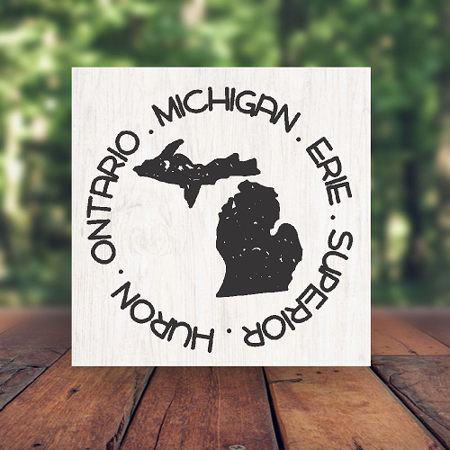  Michigan Lake Names Michigan Ontario Huron Superior Erie Sign Choose Size 
