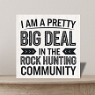  I Am A Pretty Big Deal Rock Hunting Community Sign - Multiple Sizes 