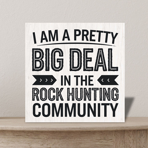  I Am A Pretty Big Deal Rock Hunting Community Sign - Multiple Sizes 