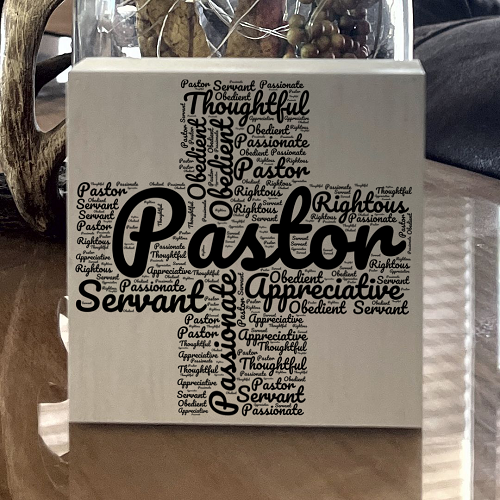  Pastor Appreciation Word Art Sign - Multiple Sizes - Thank You Gift for Pastor 