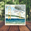 Mackinac Bridge Watercolor Poem Sign - Michigan Souvenir - Multiple Sizes 