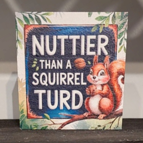 Nuttier Than a Squirrel Turd Sign 