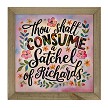 Funny Thou Shalt Ingest a Satchel of Richards Floral Sign Choose Size 