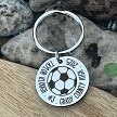 Personalized Soccer Player Keychain - Name, Number, Team, Year - Customizable Back 