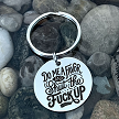  Personalized Do Me A Favor And Shut The Fuck Up Stainless Steel Keychain - Funny Sarcastic Gift - Customizable Back 