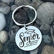 Personalized Senior graduation keychain with custom graduate name school graduation year and optional personalized back 