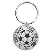 Personalized soccer keychain with custom player name jersey number team year and optional personalized back 