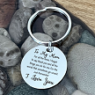  To My Mom I Love You Keychain Gift - Customizable Back 
