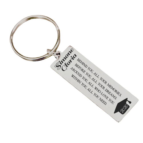 Personalized Behind You Graduation Memories Key Chain 