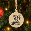 Personalized track and field senior wood ornament 
