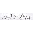 eat a dick sign mini sitter 