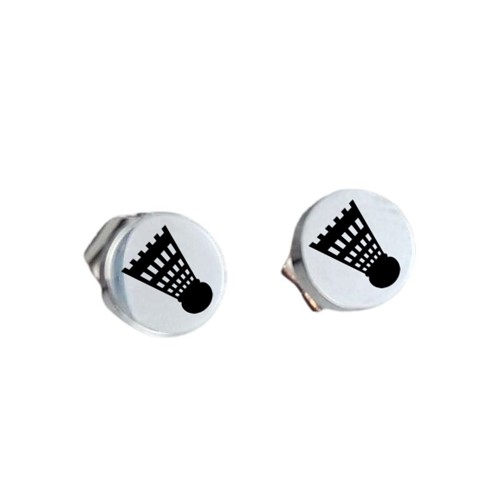  Badminton Shuttlecock Stainless Steel Post Earrings - Perfect Gift for Badminton Players 