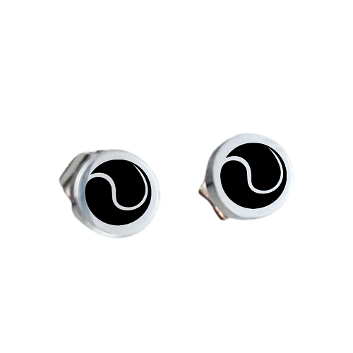  Tennis Ball Stainless Steel Post Earrings - Perfect Gift for Tennis Moms, Players & Fans 