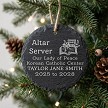 Personalized Altar Server Slate Ornament Catholic Church Service Keepsake 