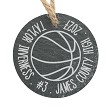 Personalized basketball ornament senior night gift idea medal trophy alternative 
