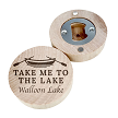 Personalized Take Me to the Lake wood magnetic bottle opener  