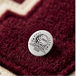 Personalized golf varsity pin with golf ball school initials player last name and graduation year for letterman jacket and senior golfer gift 