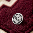 Personalized soccer varsity letterman jacket pin with soccer ball player initials and year for Senior Night graduation gift 